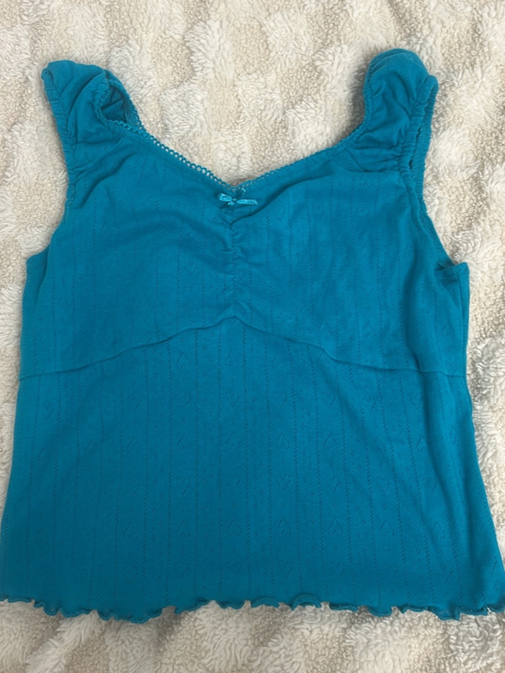Teal Sleeveless Women's Tank Top